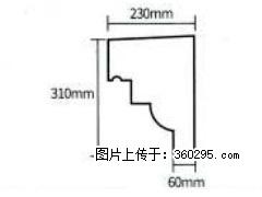 产品分解图型 - 檐口线，型号：SX311-YK-3，规格：230x310mm(3) - 绥化三象EPS建材 suihua.sx311.cc