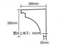 产品分解图型 - 檐口线，型号：SX311-YK-2，规格：300x330mm(2) - 绥化三象EPS建材 suihua.sx311.cc